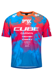 Tricou CUBE MTB Jersey x Actionteam S/S Blue/Green