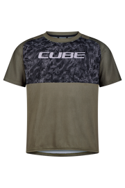 Tricou CUBE MTB Rookie TM S/S Black/Blue