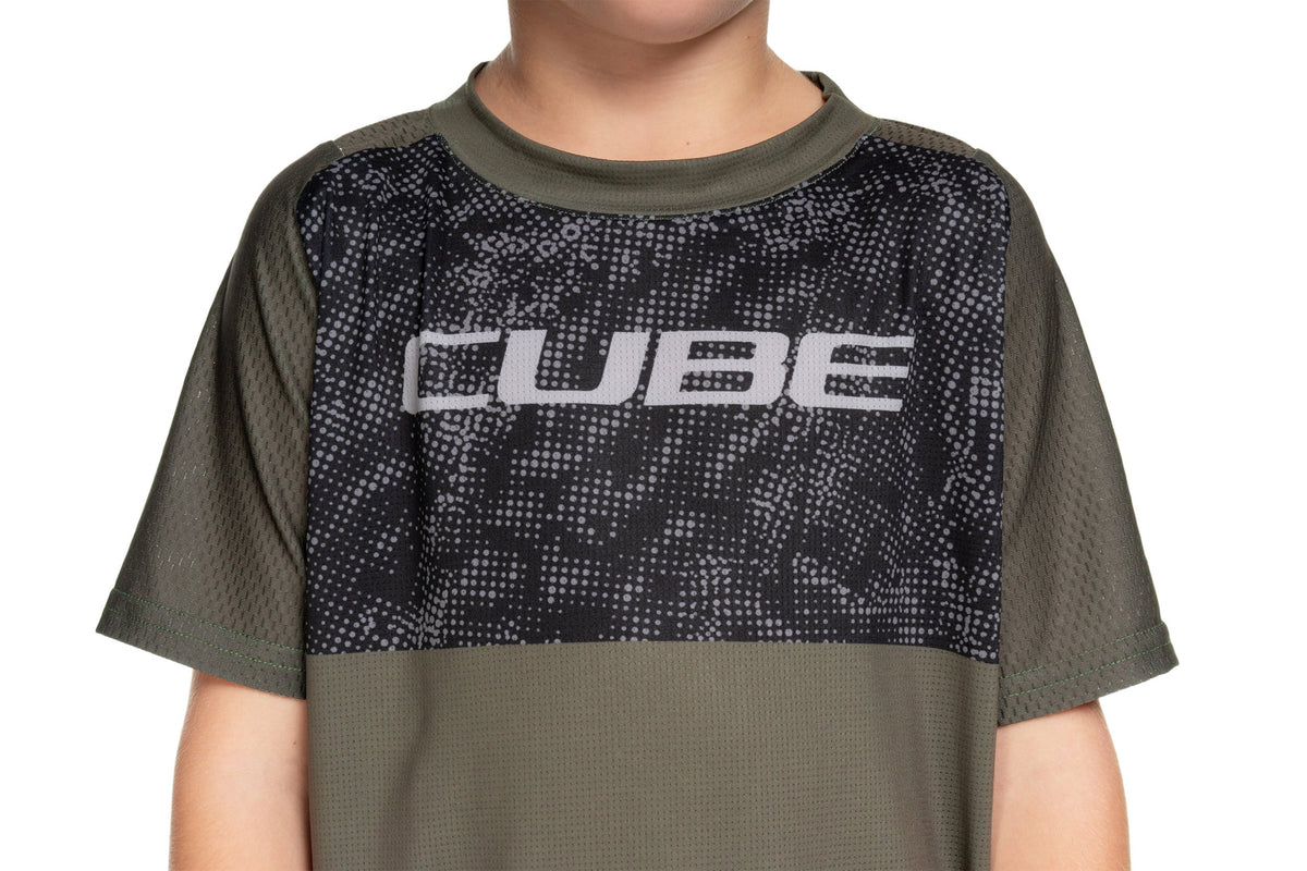 Tricou CUBE MTB Rookie TM S/S Black/Blue