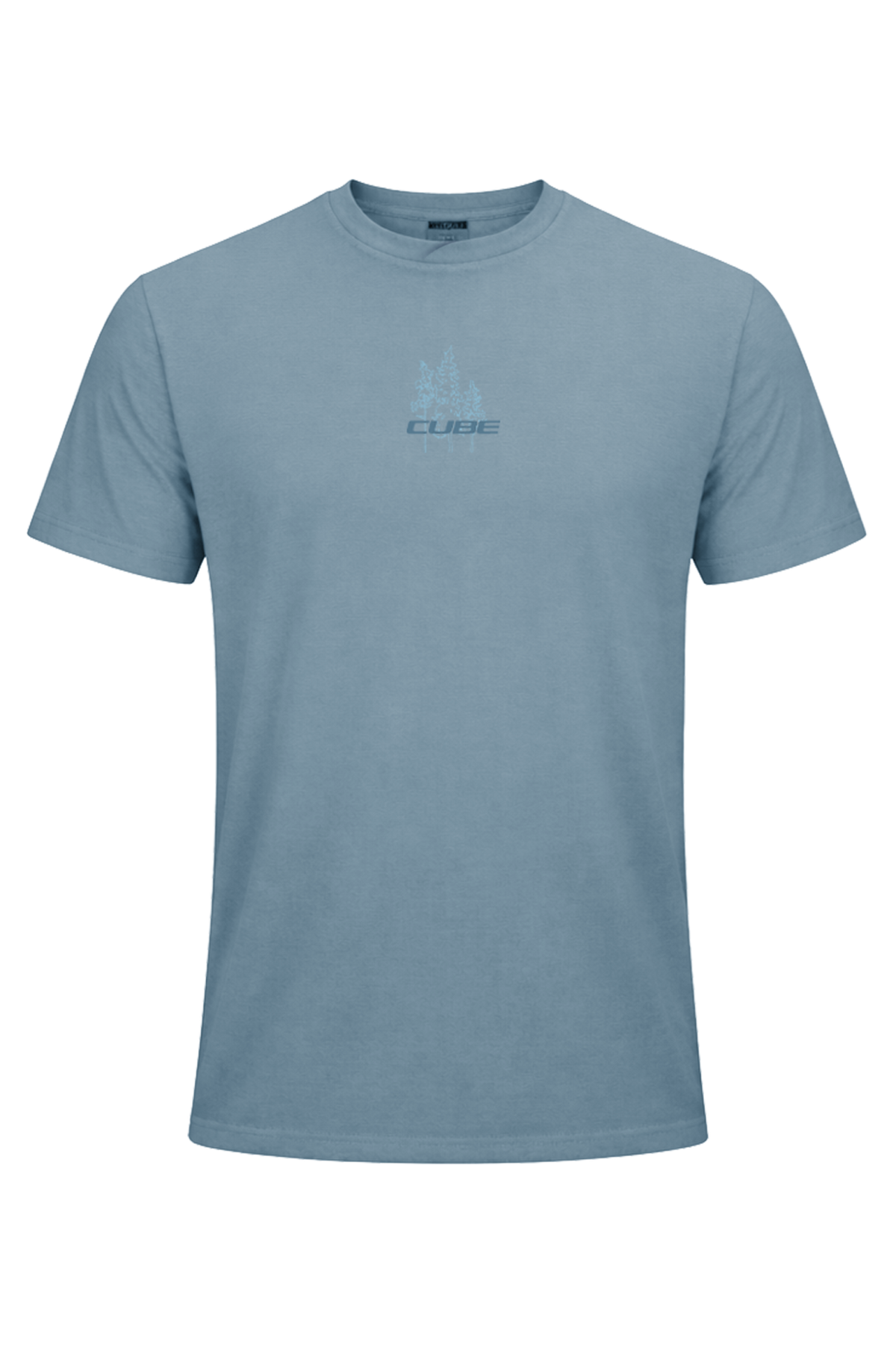 Tricou CUBE MTB Round Neck Soft Touch S/S Blue