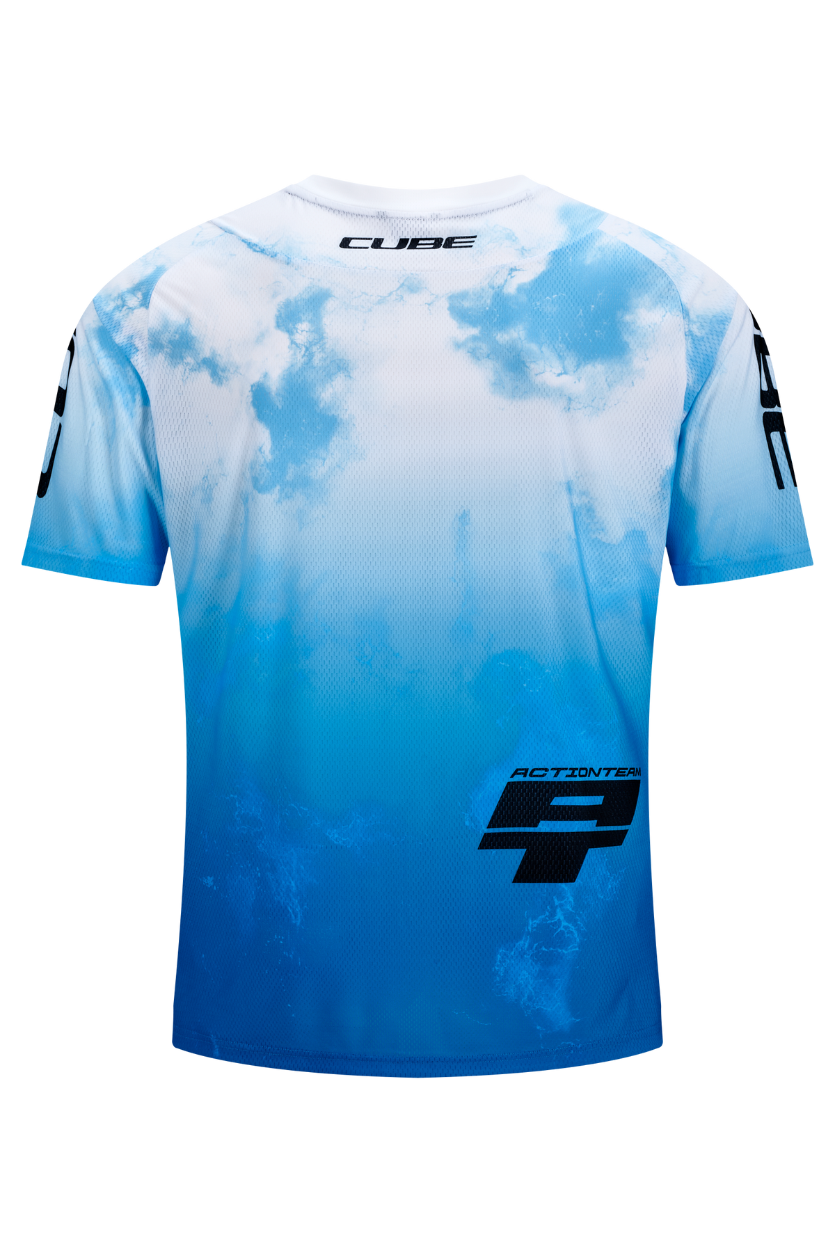 Tricou CUBE MTB x Actionteam S/S Blue/Green