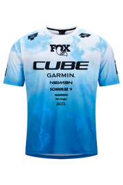 Tricou CUBE MTB x Actionteam S/S Blue/Green
