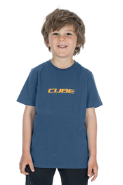 Tricou CUBE Organic Rookie Mountains Blue