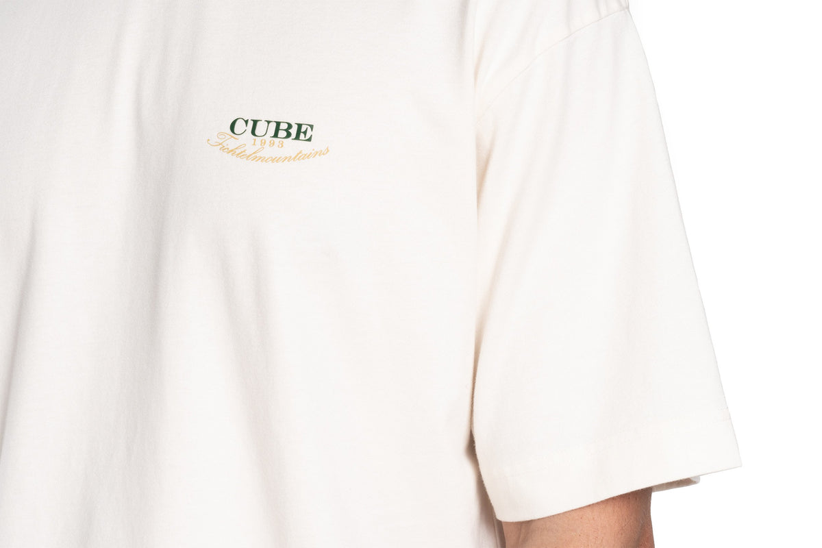 Tricou CUBE Organic T-shirt Club Dropshoulder White