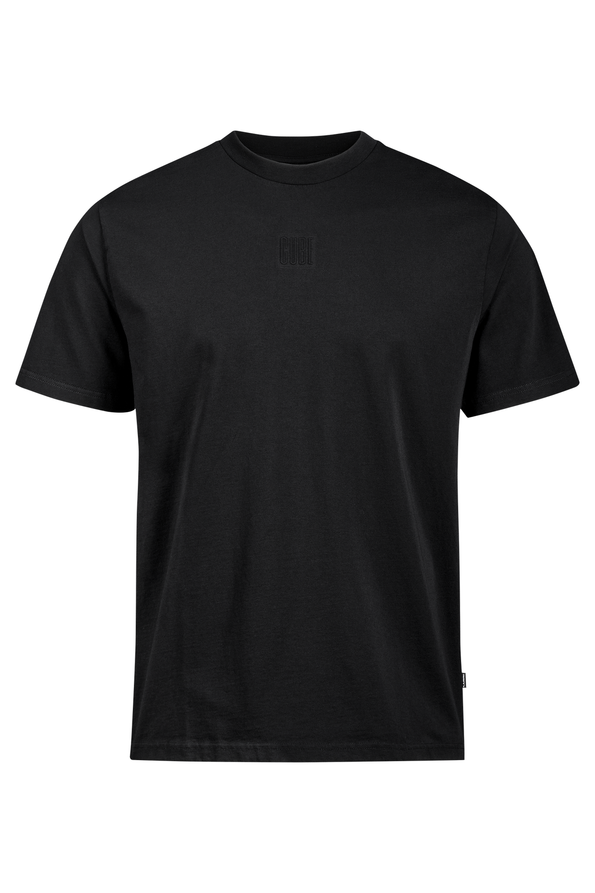 Tricou CUBE Organic T-shirt Embossed Gty Fit Black