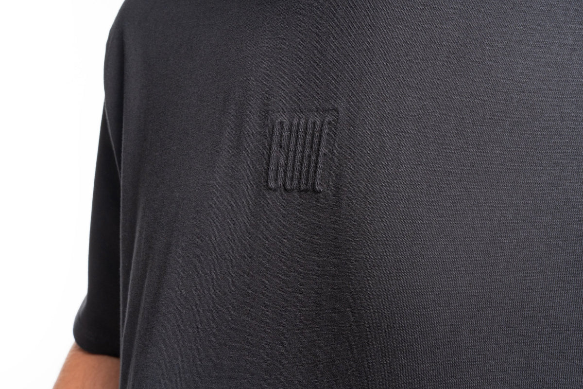 Tricou CUBE Organic T-shirt Embossed Gty Fit Black