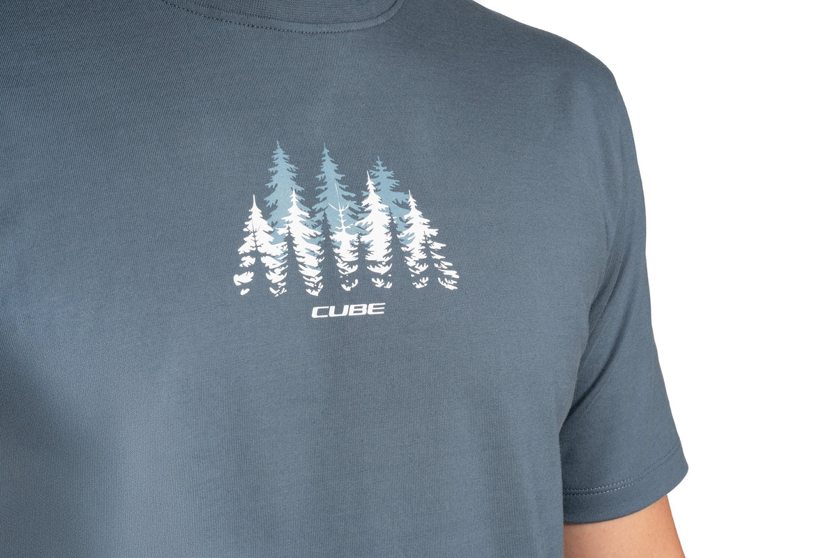 Tricou CUBE Organic T-shirt Forest Grey