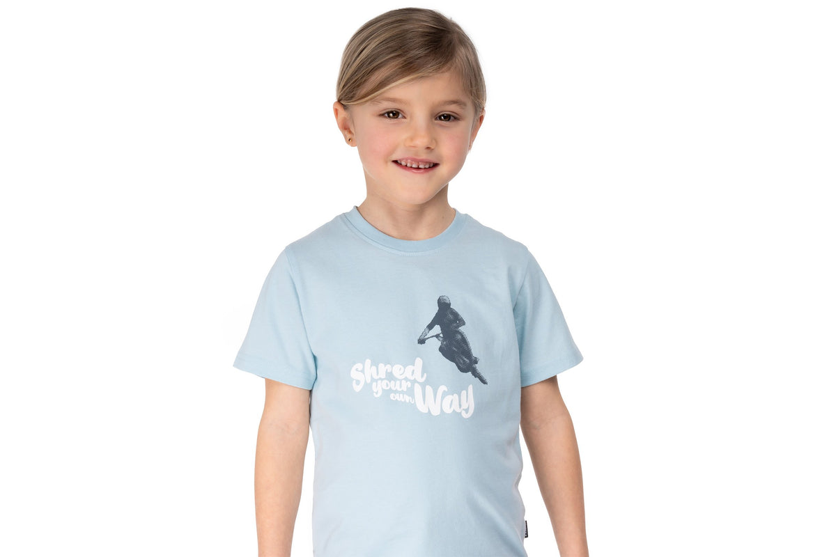 Tricou CUBE Organic T-shirt Rookie Shred Blue