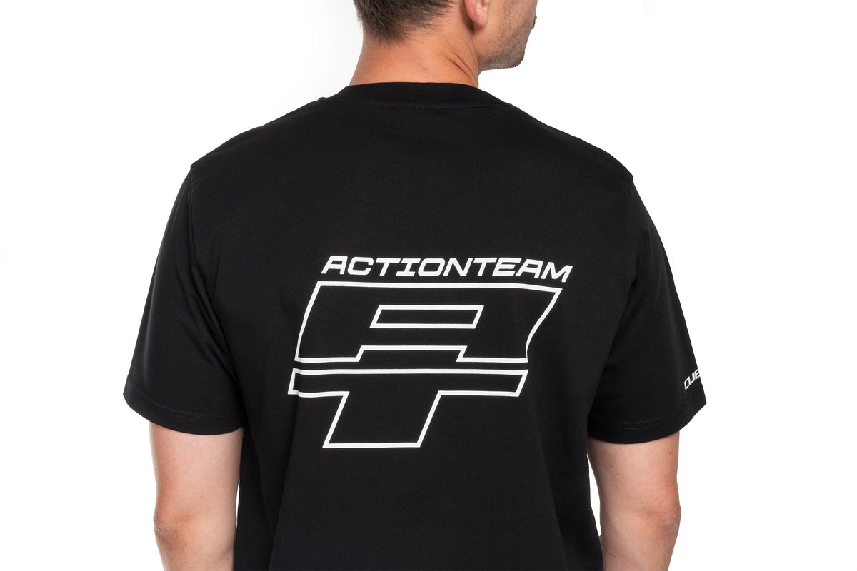 Tricou CUBE Organic T-shirt x Actionteam Gty Fit Black/White