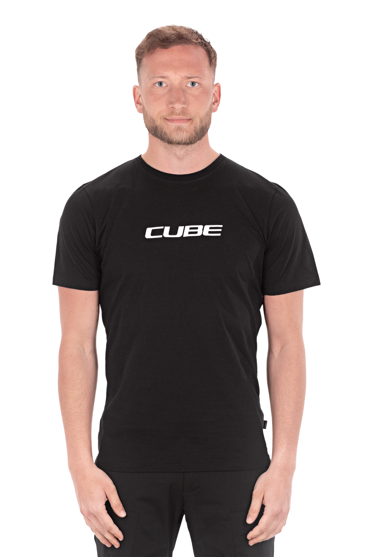 Tricou CUBE Organic T-shirt Classic Logo Black/White