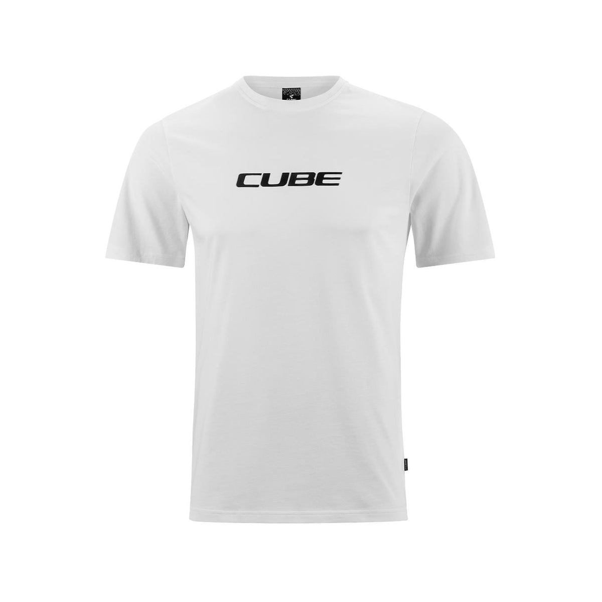 Tricou CUBE Organic T-shirt Classic Logo White/Black
