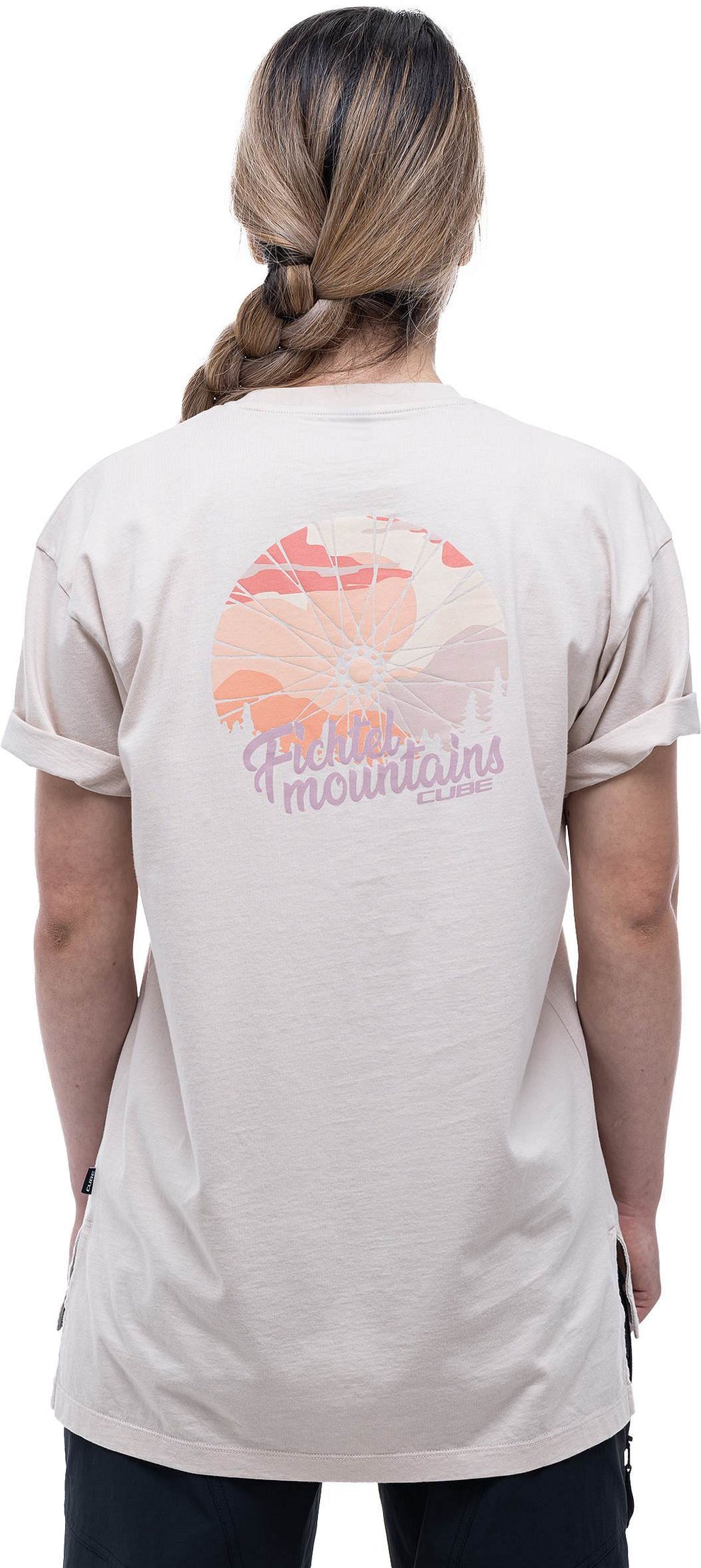 Tricou CUBE Organic WS Fichtelmountains Gty Fit Sand