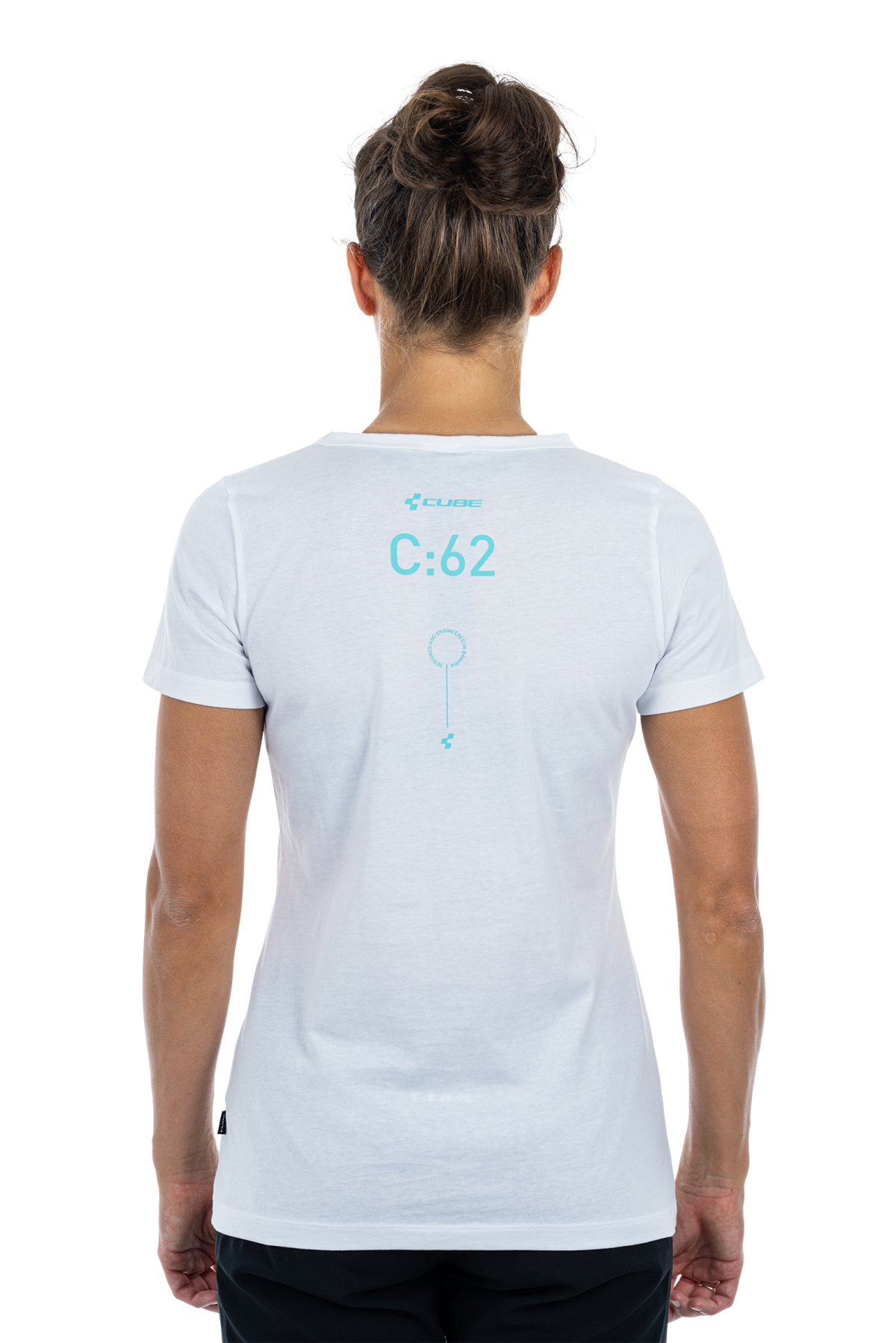 Tricou CUBE Organic WS T-shirt Teamline White