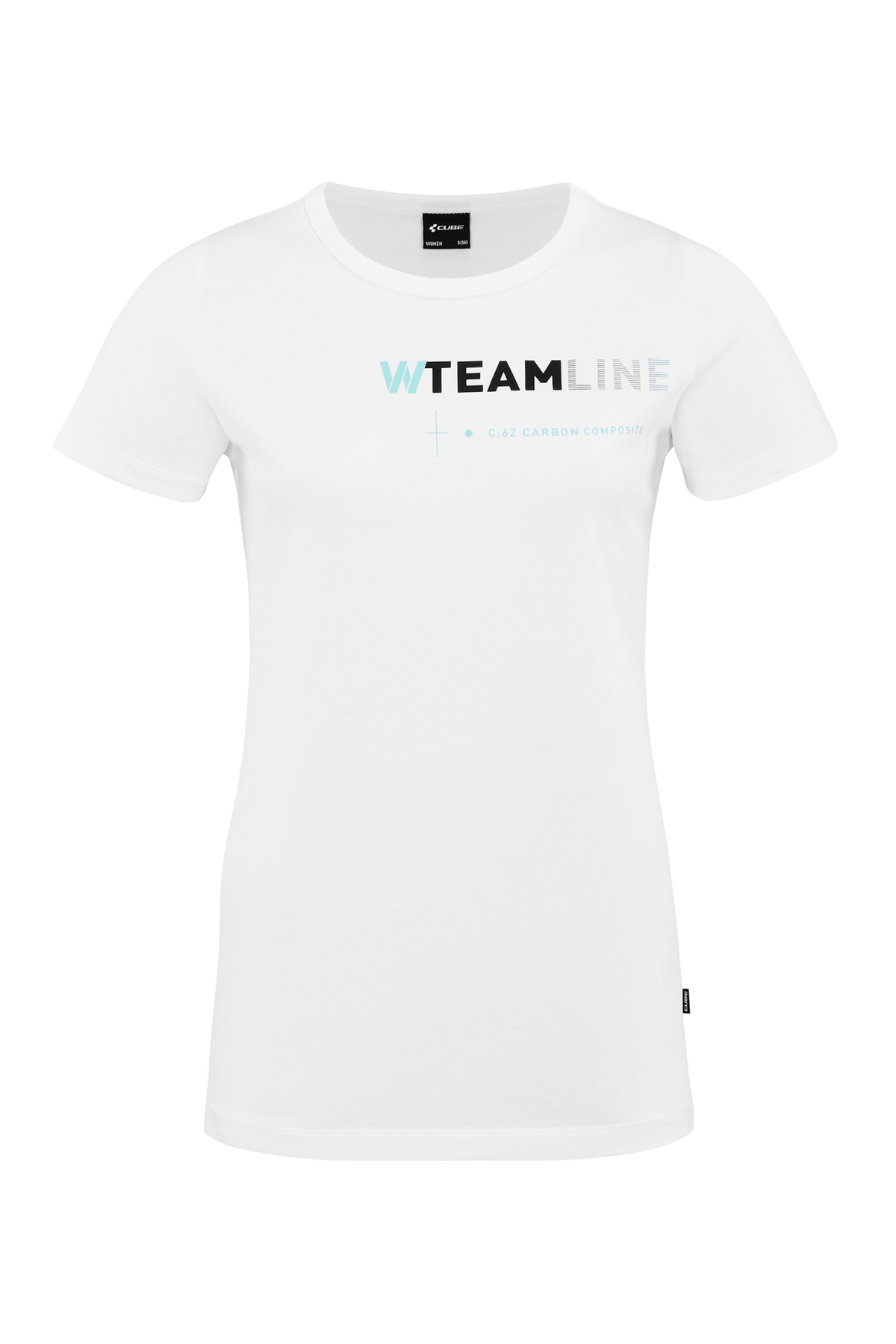 Tricou CUBE Organic WS T-shirt Teamline White