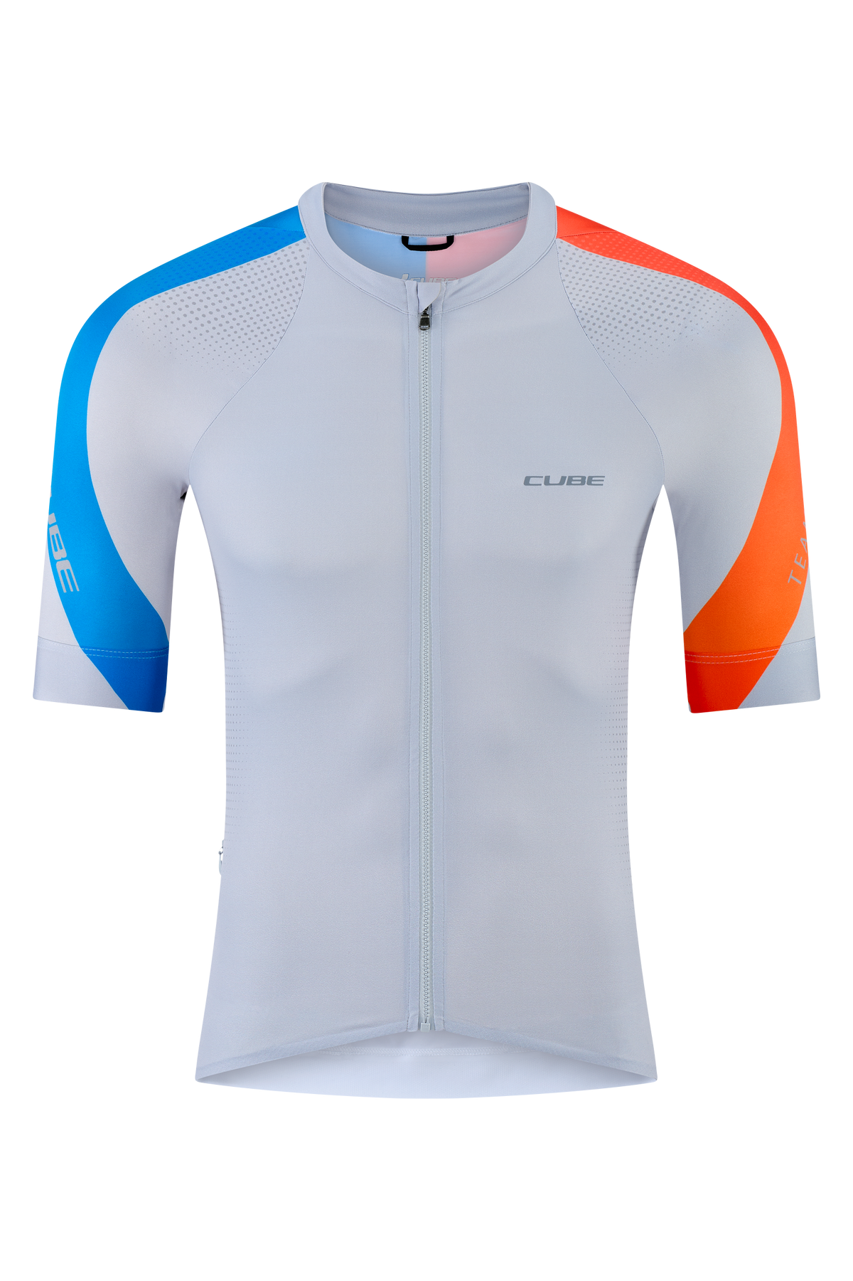 Tricou CUBE Road/Xc Teamline S/S Light Grey