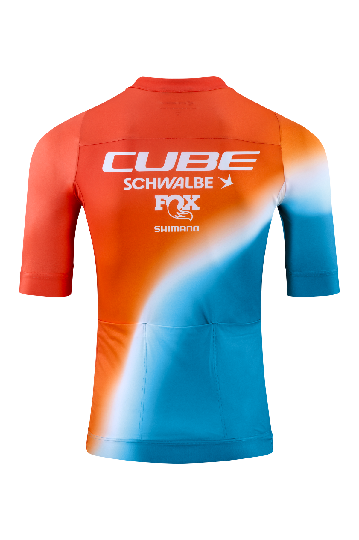 Tricou CUBE Road/Xc x Factory Racing S/S White/Blue/Red