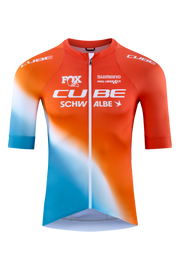 Tricou CUBE Road/Xc x Factory Racing S/S White/Blue/Red