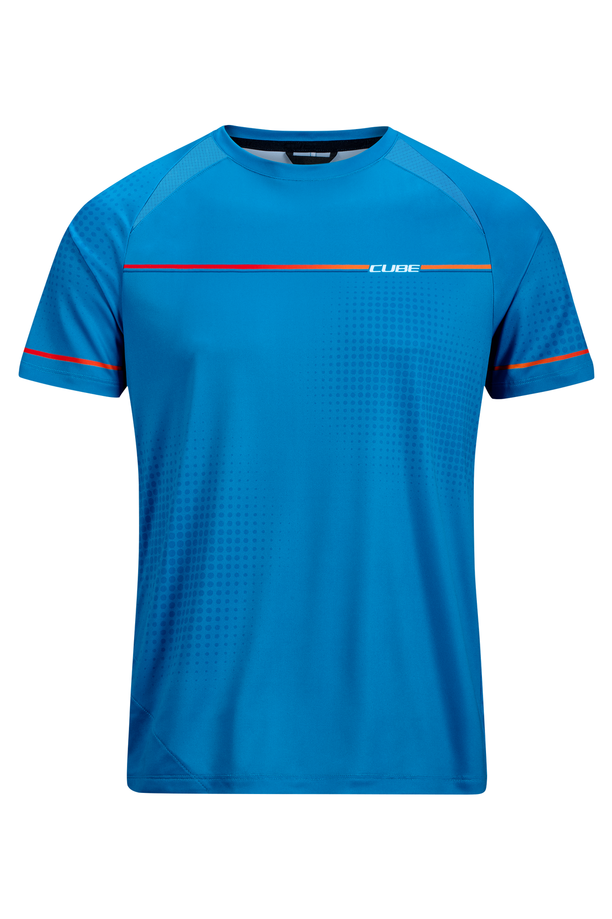 Tricou CUBE Round Neck Tech Teamline S/S Topas Blue