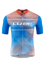 Tricou CUBE Teamline CMPT S/S White/Blue/Red