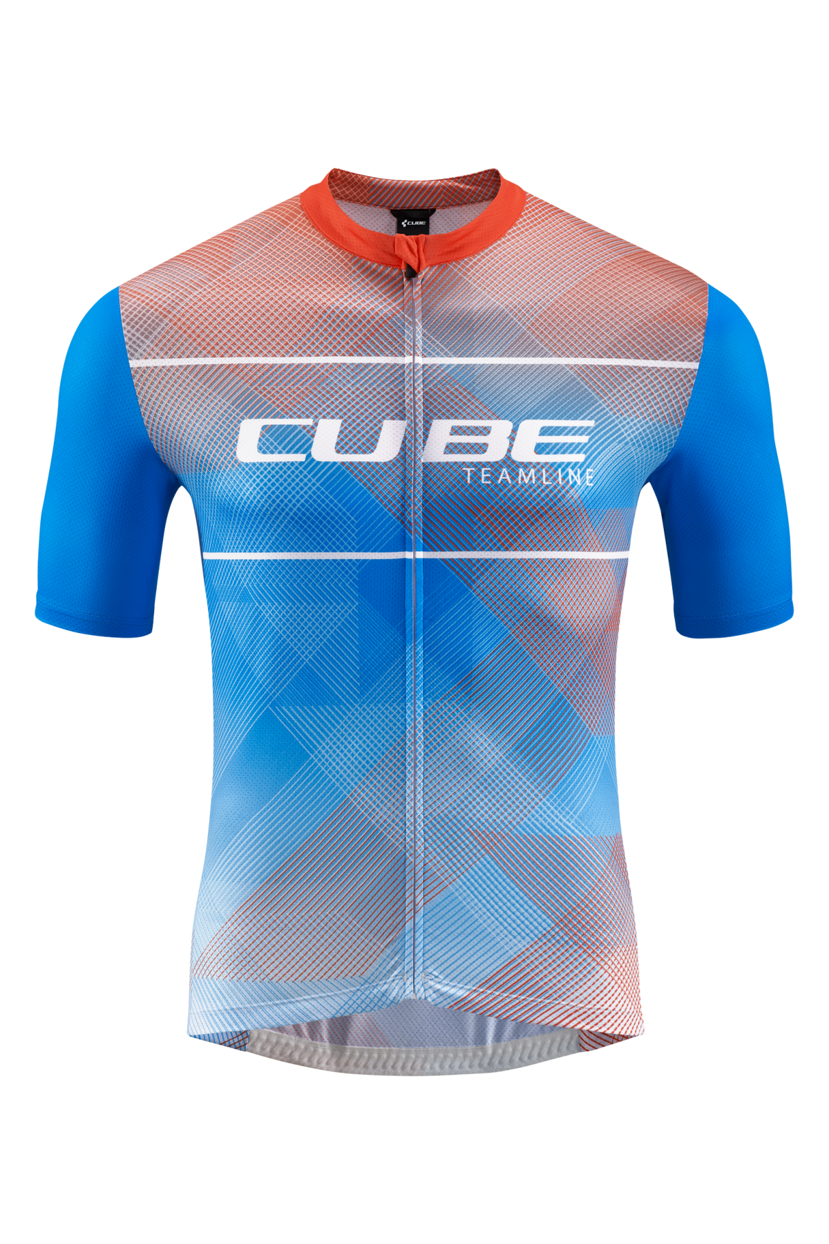 Tricou CUBE Teamline CMPT S/S White/Blue/Red