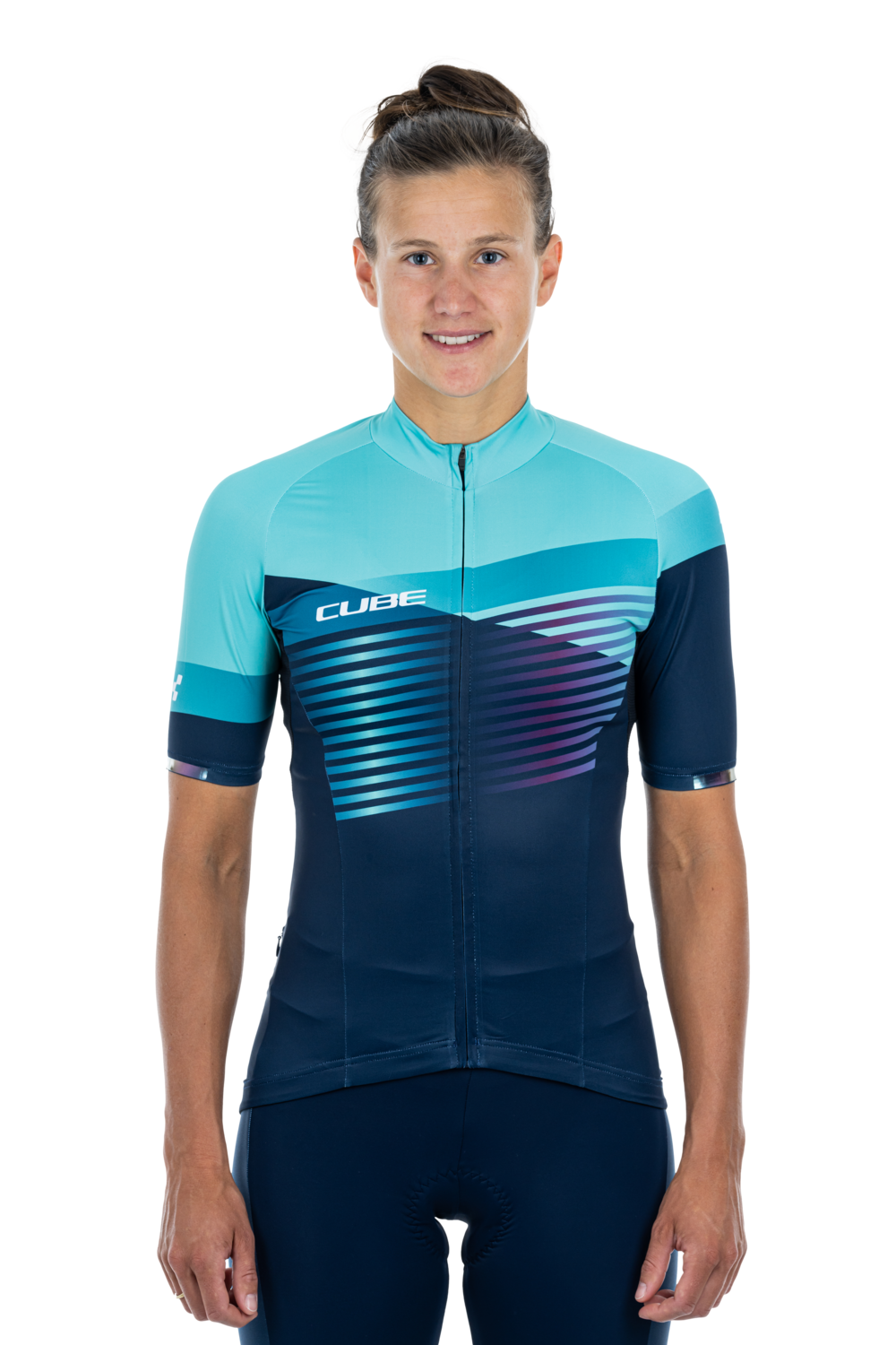 Tricou CUBE Teamline WS Jersey S/S Blue Mint M