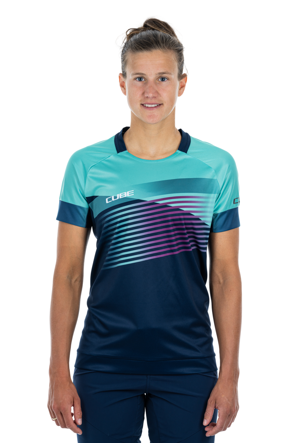 Tricou CUBE Teamline WS Round Neck Jersey S/S Blue Mint