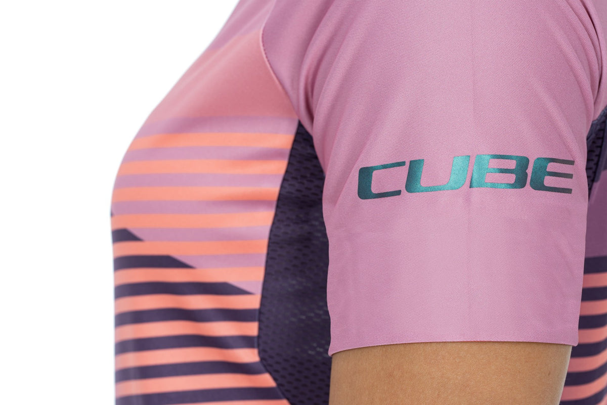 Tricou CUBE Teamline WS Roundneck S/S Violet/Rose
