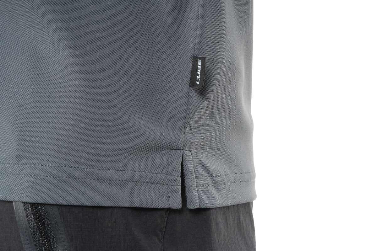 Tricou CUBE Tech Polo Dark Grey