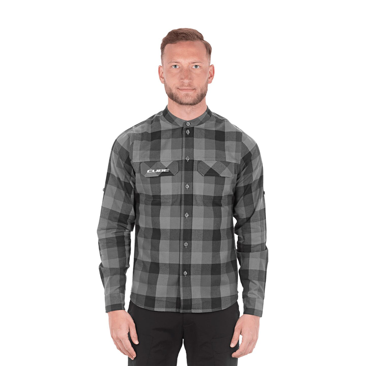 Tricou CUBE Work Shirt L/S Grey Check