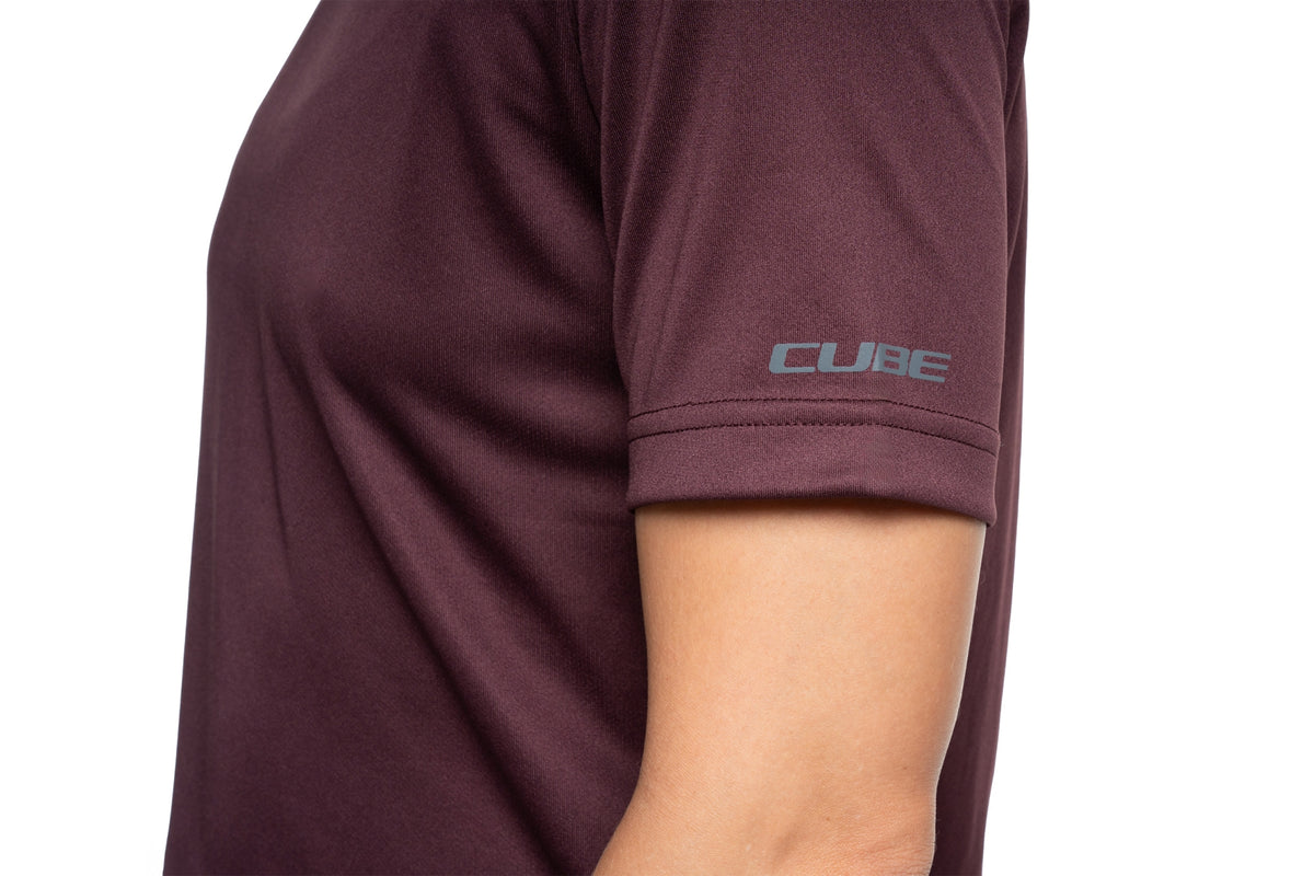 Tricou CUBE WS Functional S/S Bordeaux