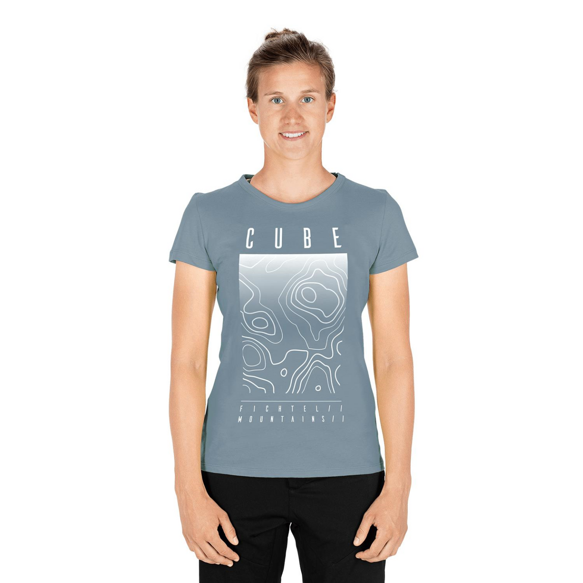 Tricou CUBE WS T-shirt Fichtelmountains Dark Mint