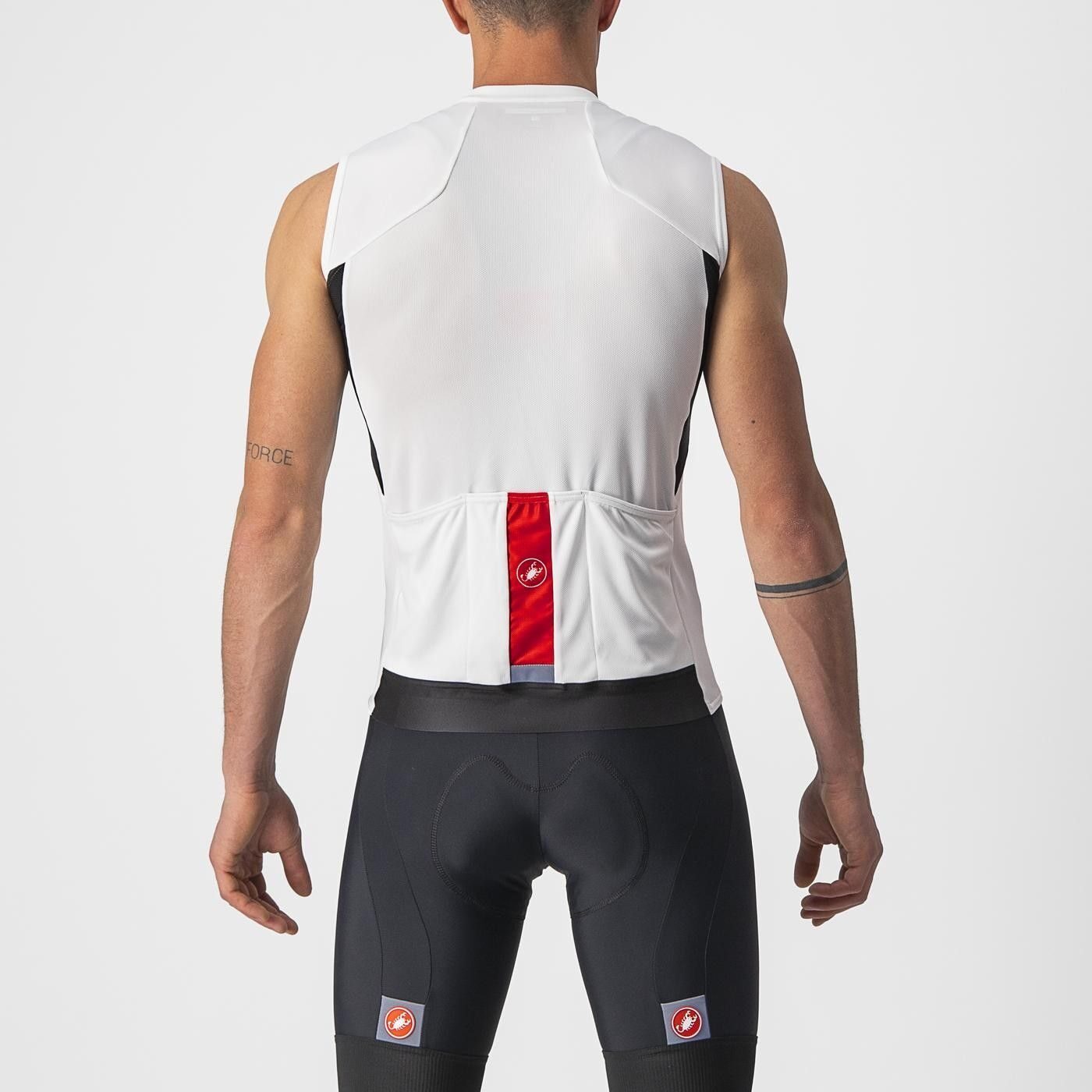 tricou fara maneci castelli entrata vi sl alb l 1