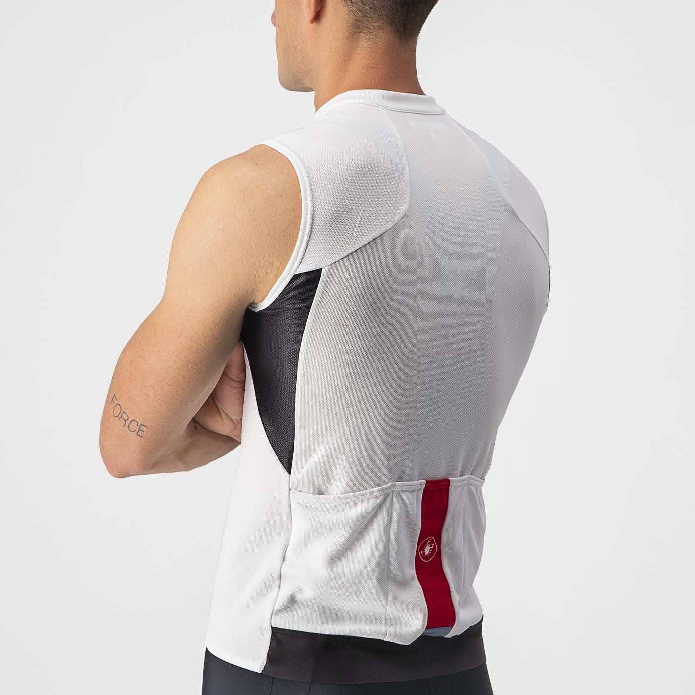 tricou fara maneci castelli entrata vi sl alb xl 4