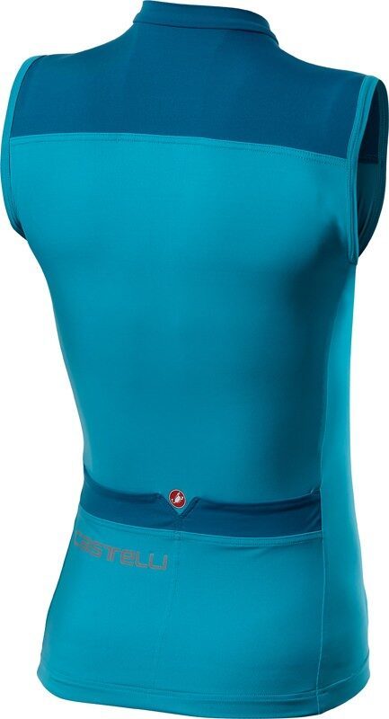 tricou fara maneci castelli solaris sky blue marine blue s