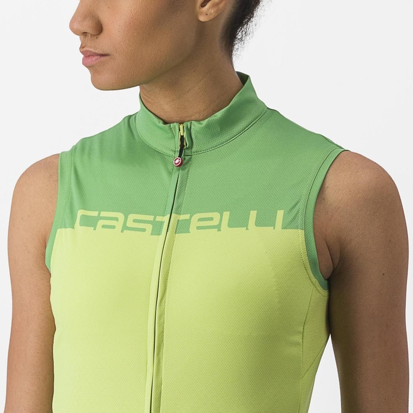 tricou fara maneci castelli velocissima sl de dama lime verde l 4