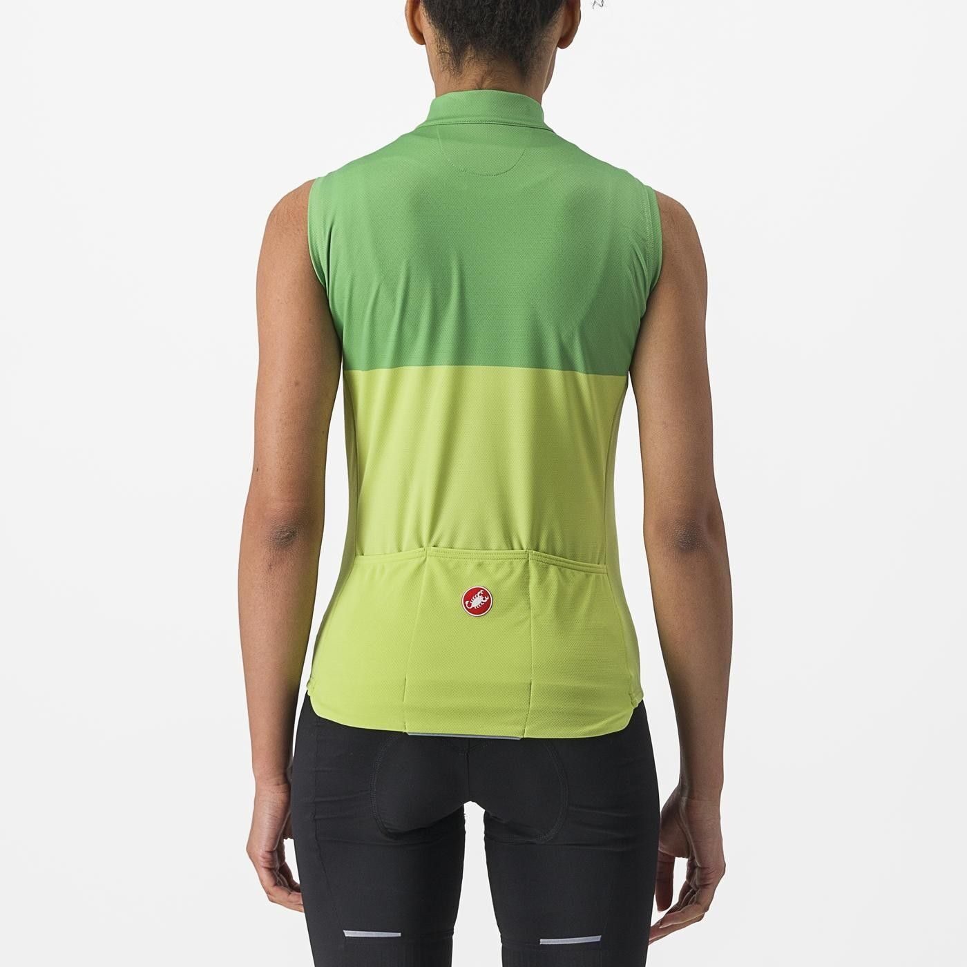 tricou fara maneci castelli velocissima sl de dama lime verde m 1