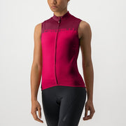 tricou fara maneci castelli velocissima sl de dama rosu visiniu l