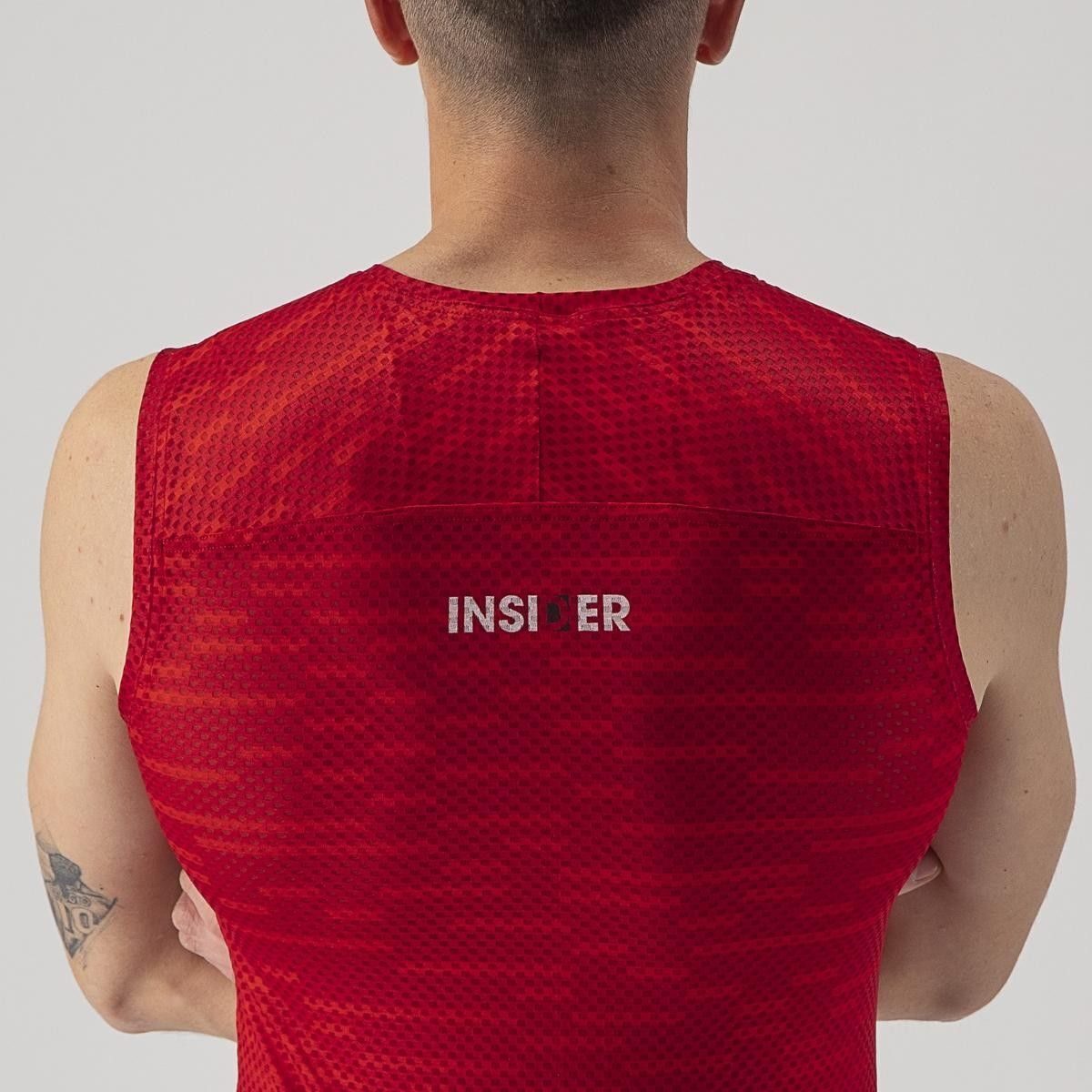 tricou fara maneci pentru antrenamente la interior castelli insider rosu m 2