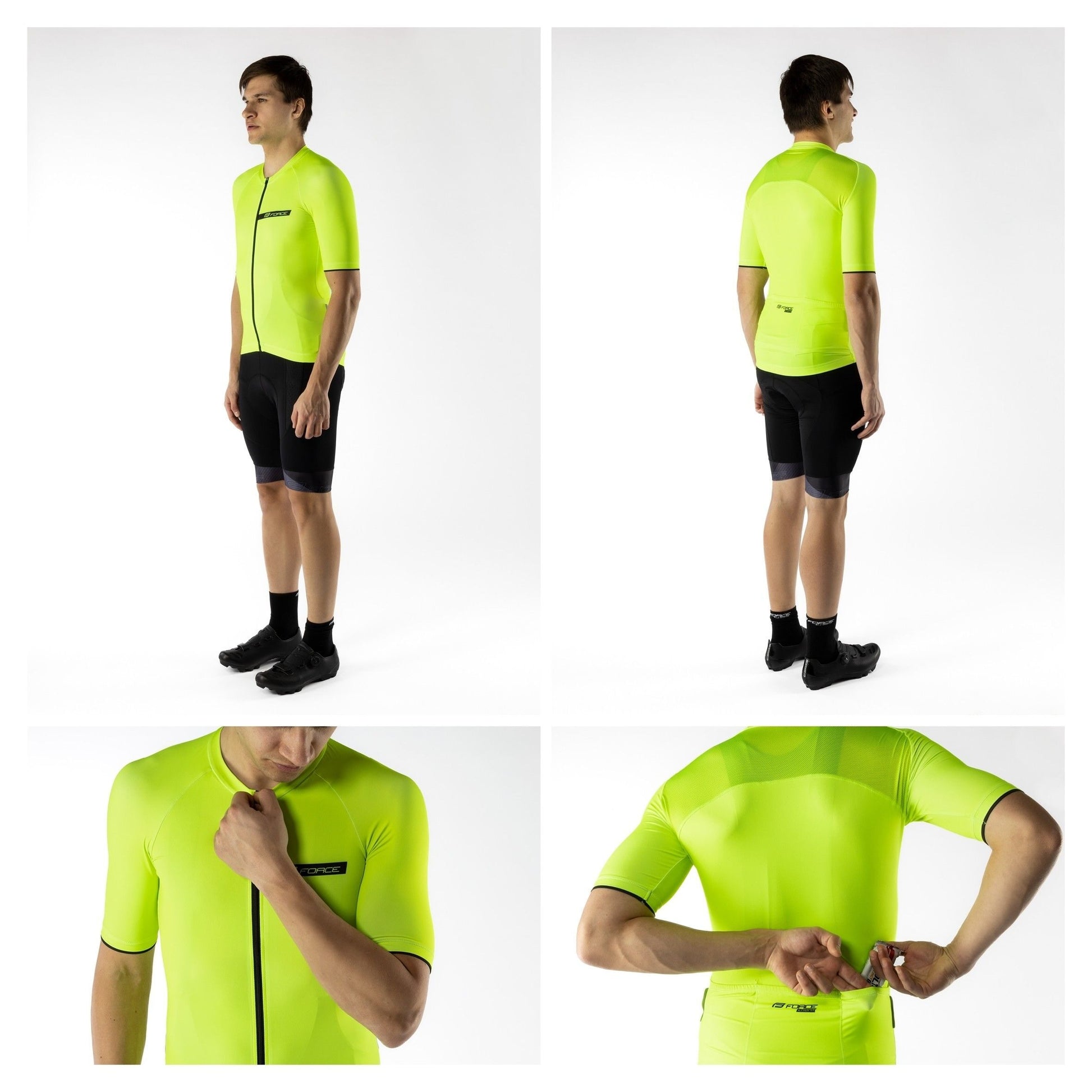 tricou force charm maneci scurte fluo m 2