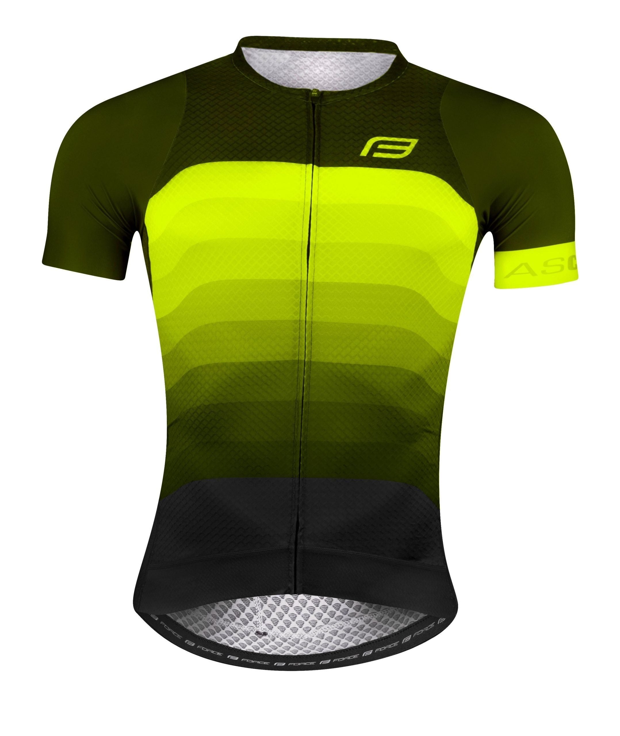tricou force f ascent verde fluo m scaled