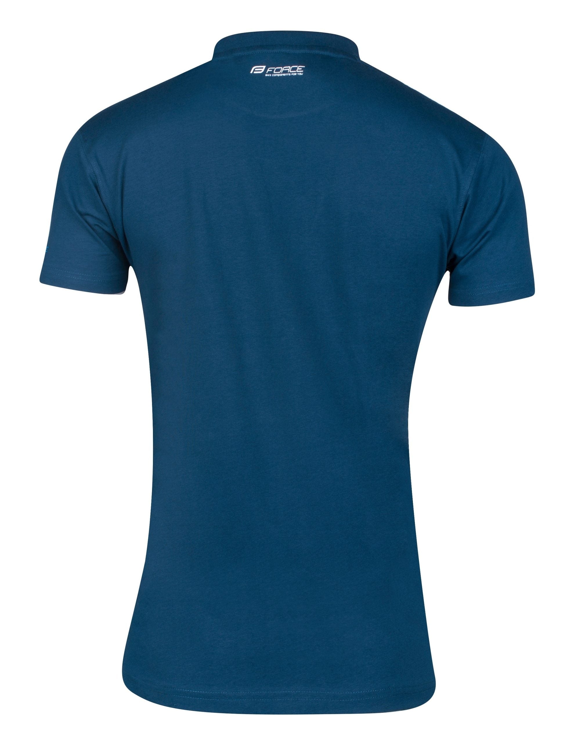 Tricou FORCE FLOW maneci scurte albastru XS