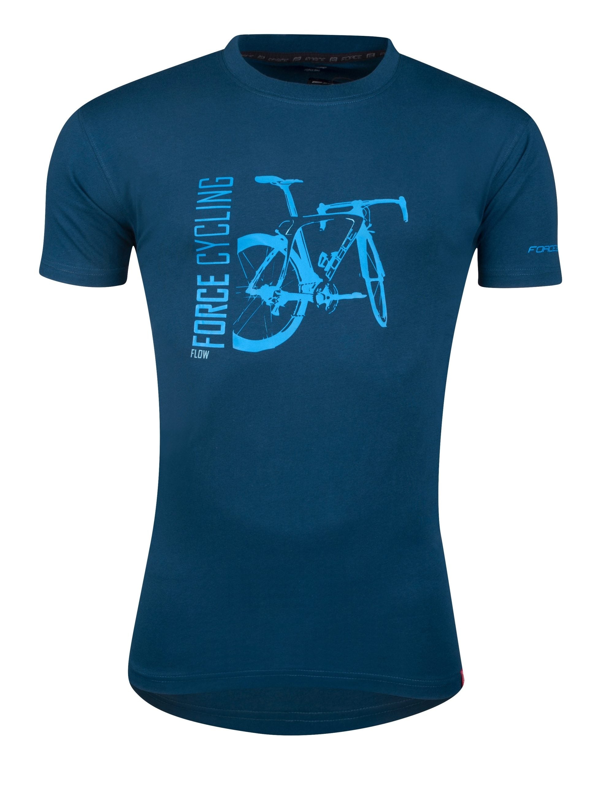 Tricou FORCE FLOW maneci scurte albastru XXXL