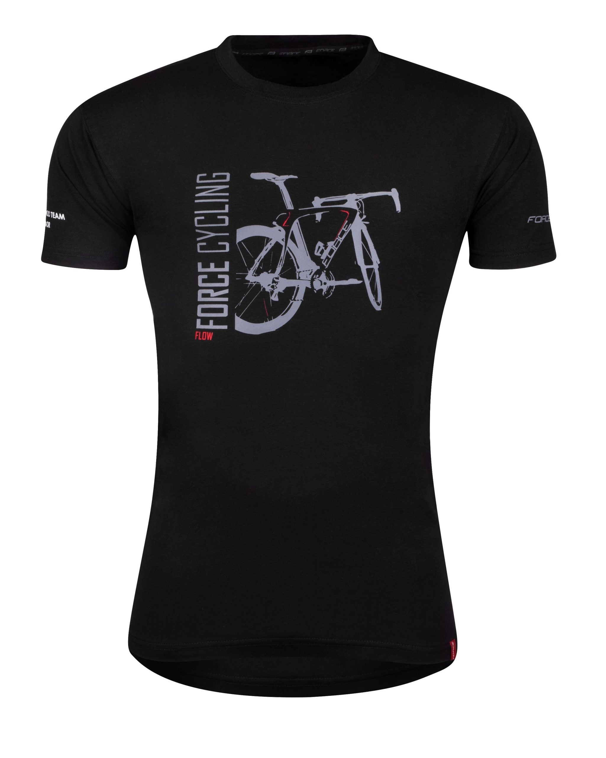 Tricou FORCE FLOW maneci scurte negru XXXL