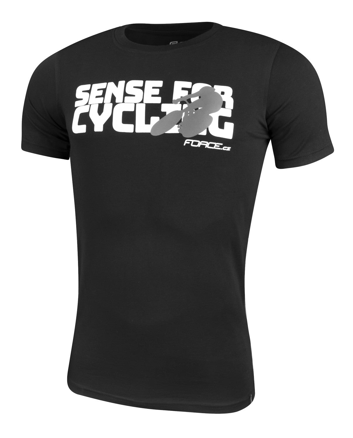 Tricou Force Sense negru print alb L