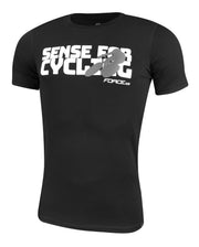 Tricou Force Sense negru print alb S