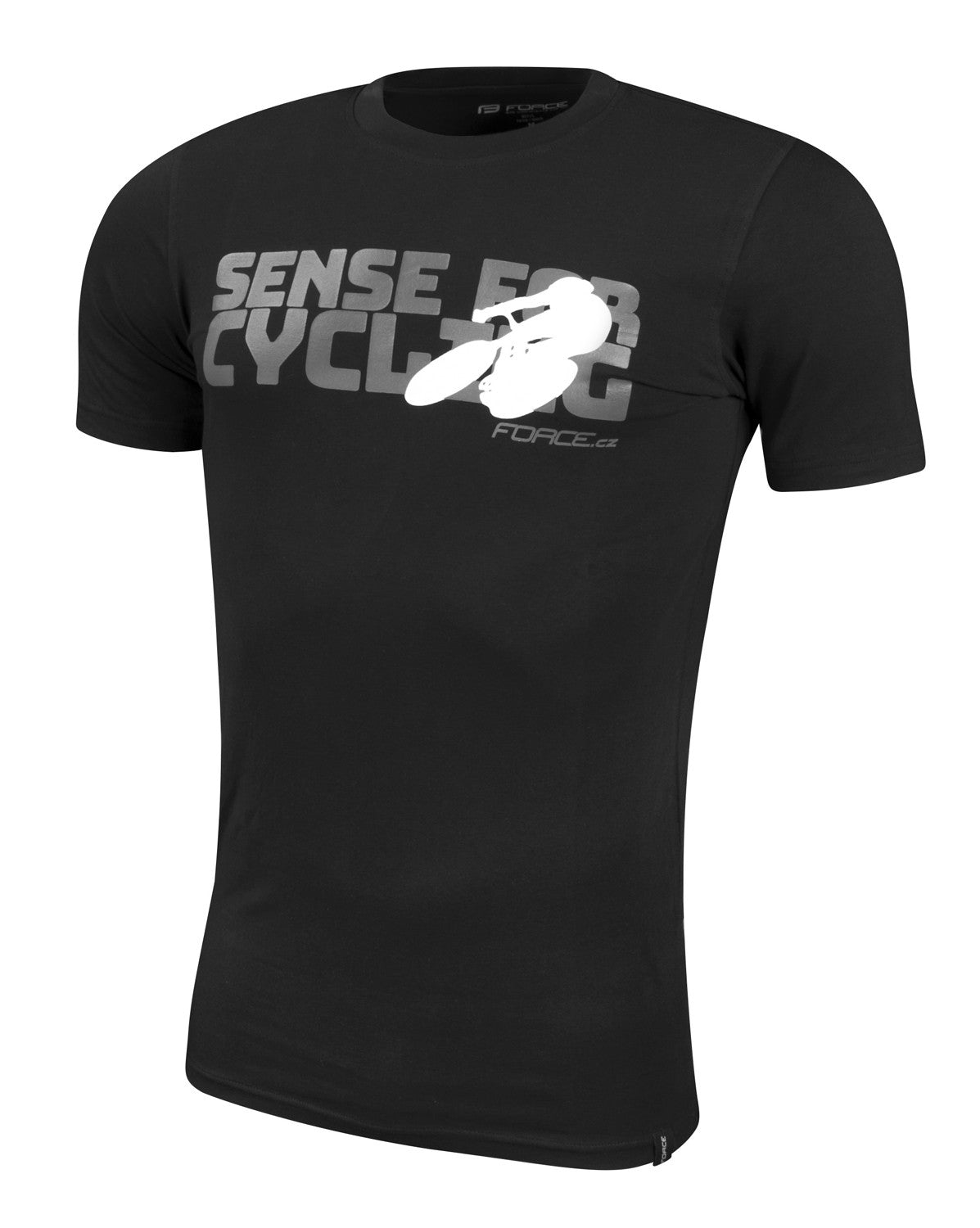 Tricou Force Sense negru print gri XS