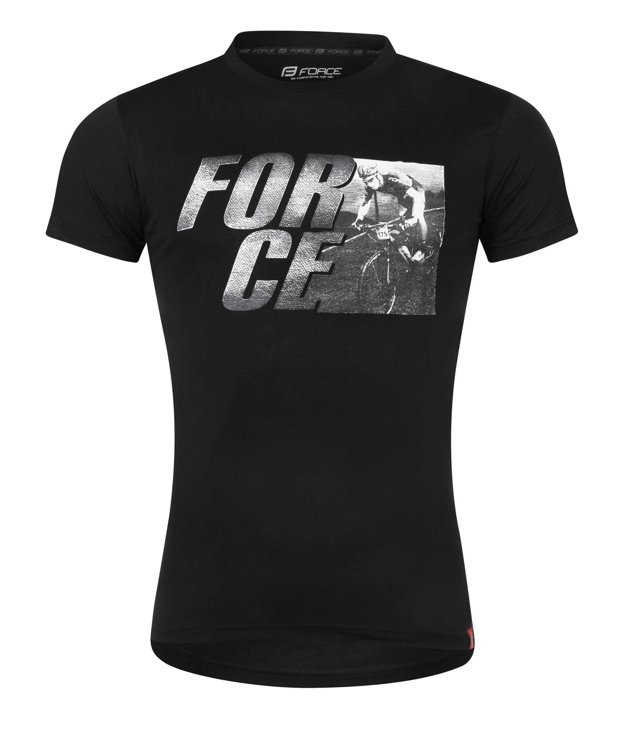 Tricou Force Spirit maneci scurte negru XS