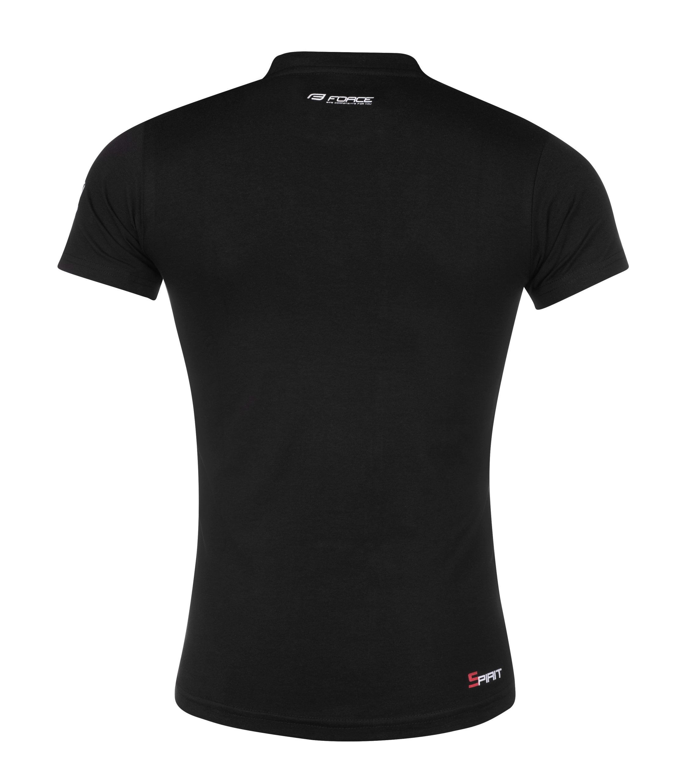 Tricou Force Spirit maneci scurte negru XXL
