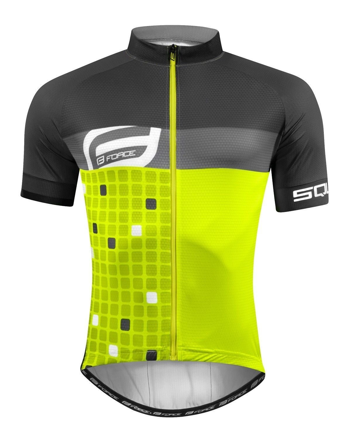 tricou force square maneci scurte fluo gri xs 2