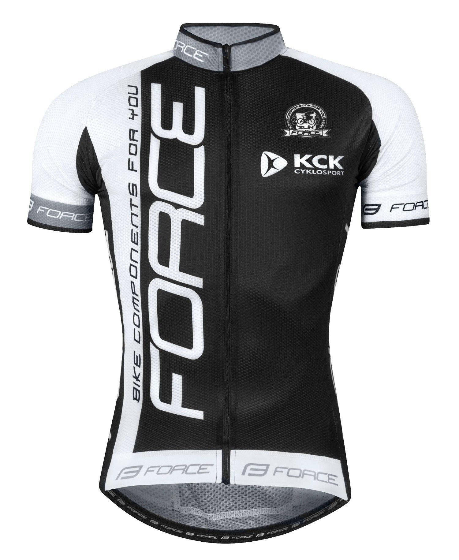 tricou force team18 maneci scurte negru alb m 3